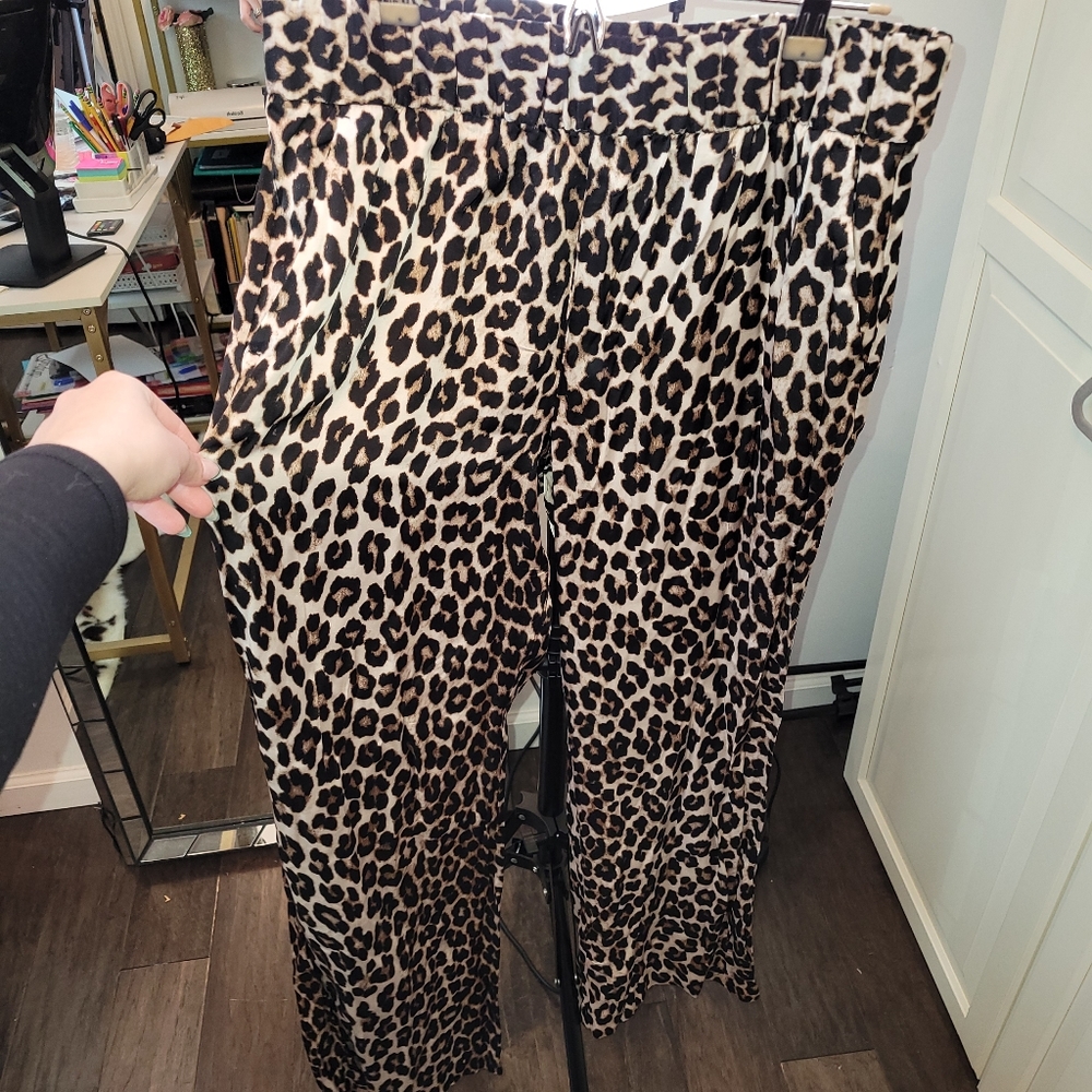 H&M Leopard Print Pants NWOT